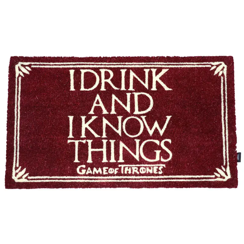 Game of Thrones I Drink and I Know doormat product photo