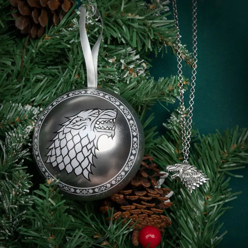 Game of Thrones tree ornment with Necklace Stark termékfotó