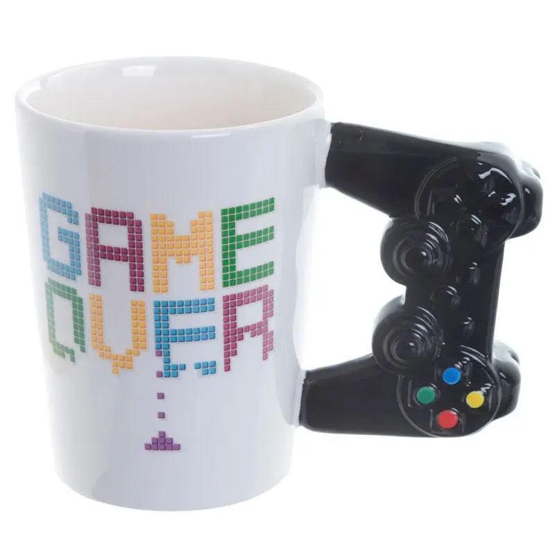 Game Over Controller shaped handle mug termékfotó