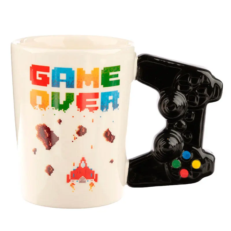 Game Over Controller Videogame shaped handle mug termékfotó
