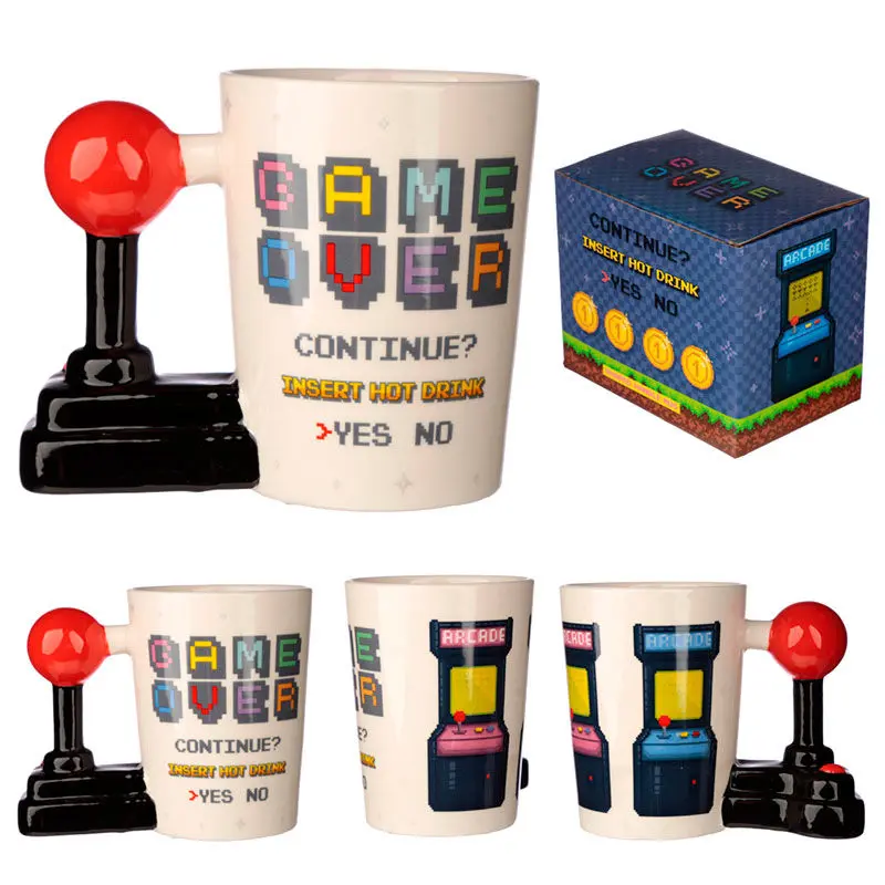 Game Over Joystick Arcade shaped handle mug product photo