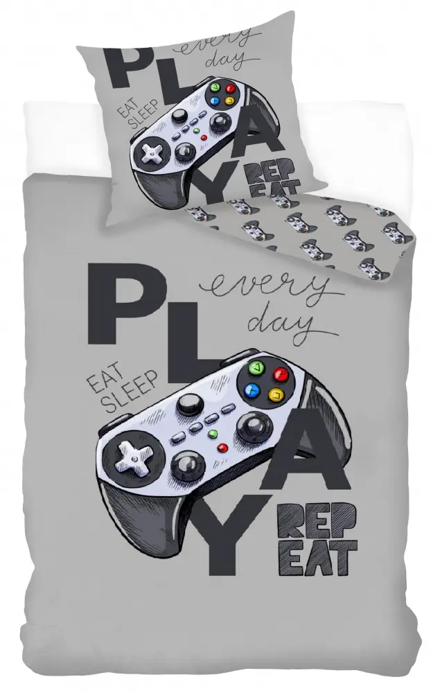 Gamer Duvet Cover Set 140x200cm, 70x90cm product photo