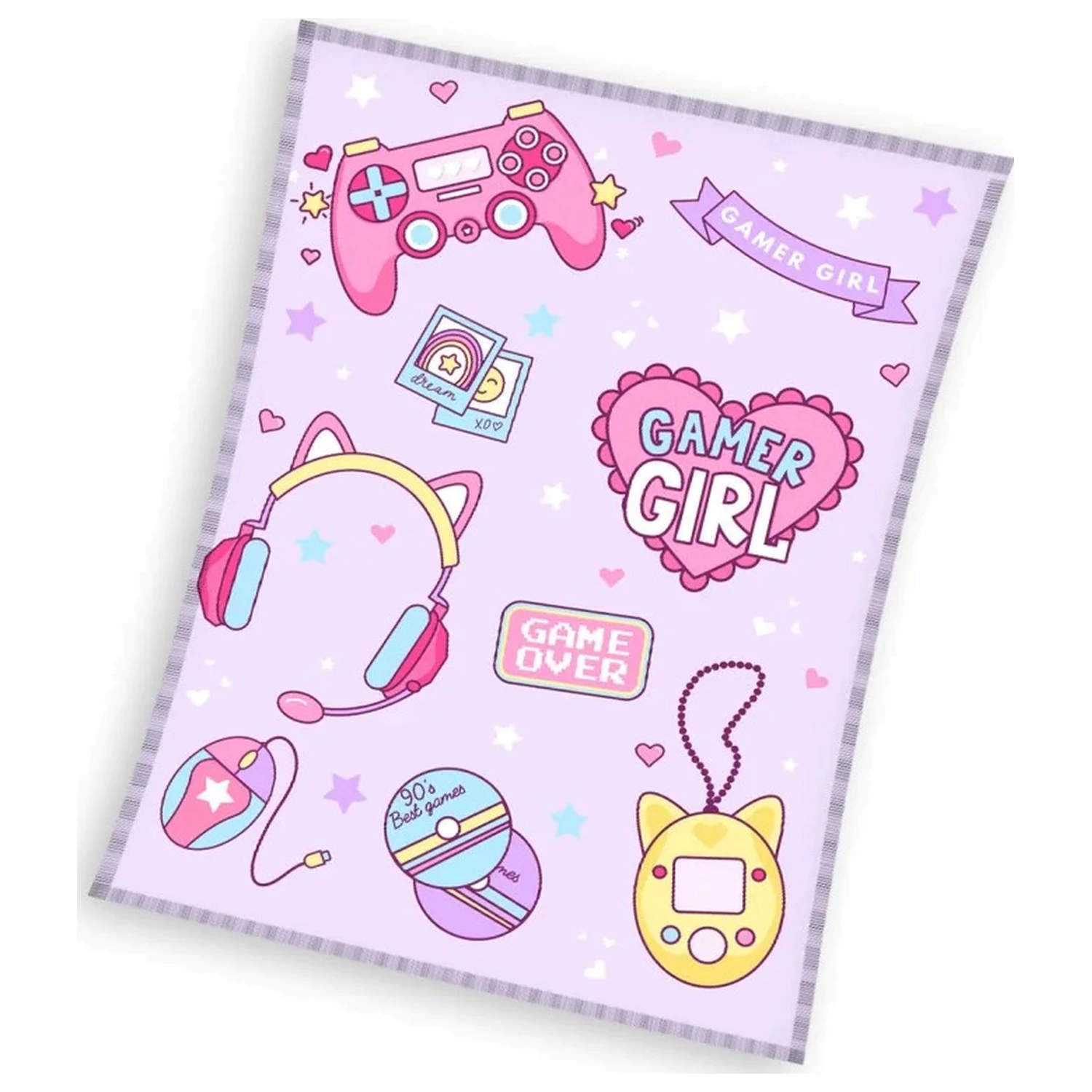 Gamer Girl fleece blanket product photo