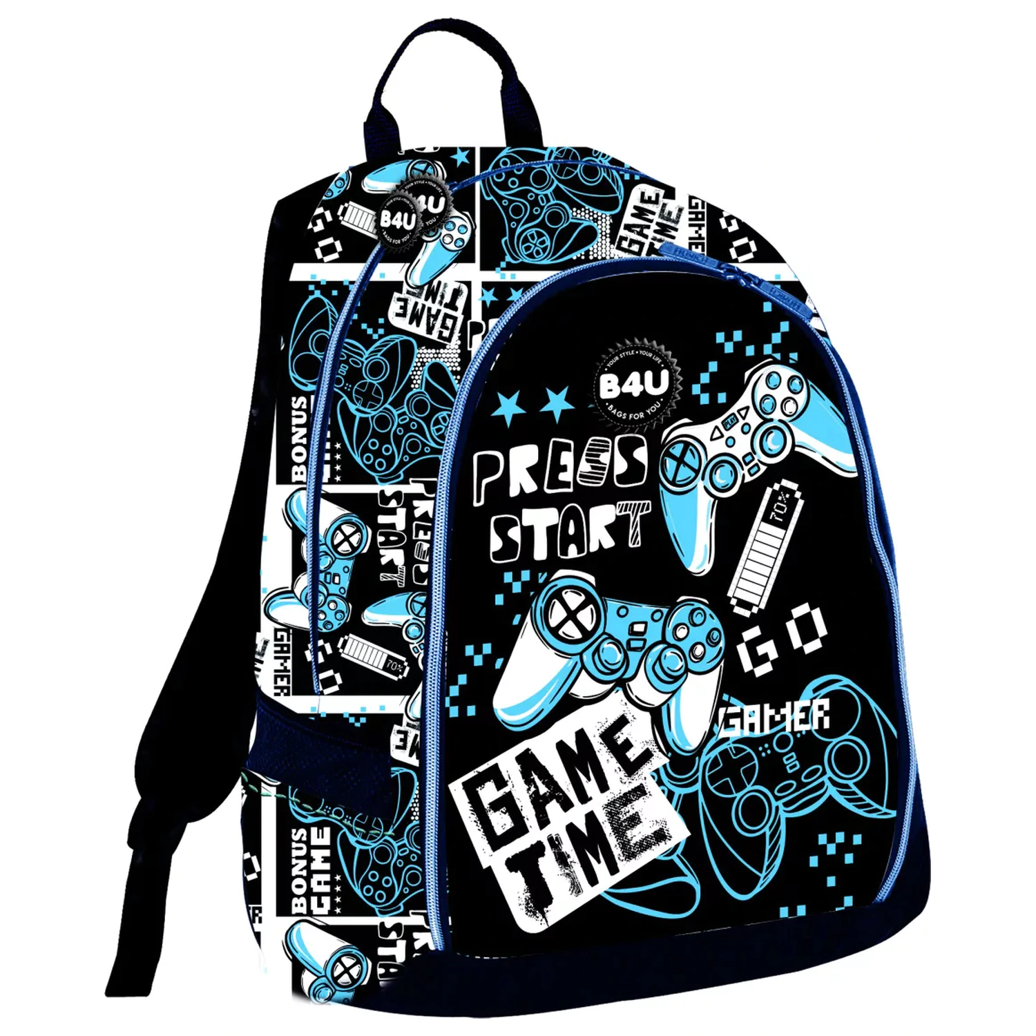 Gamer Press Start School Backpack, Bag 43 cm product photo