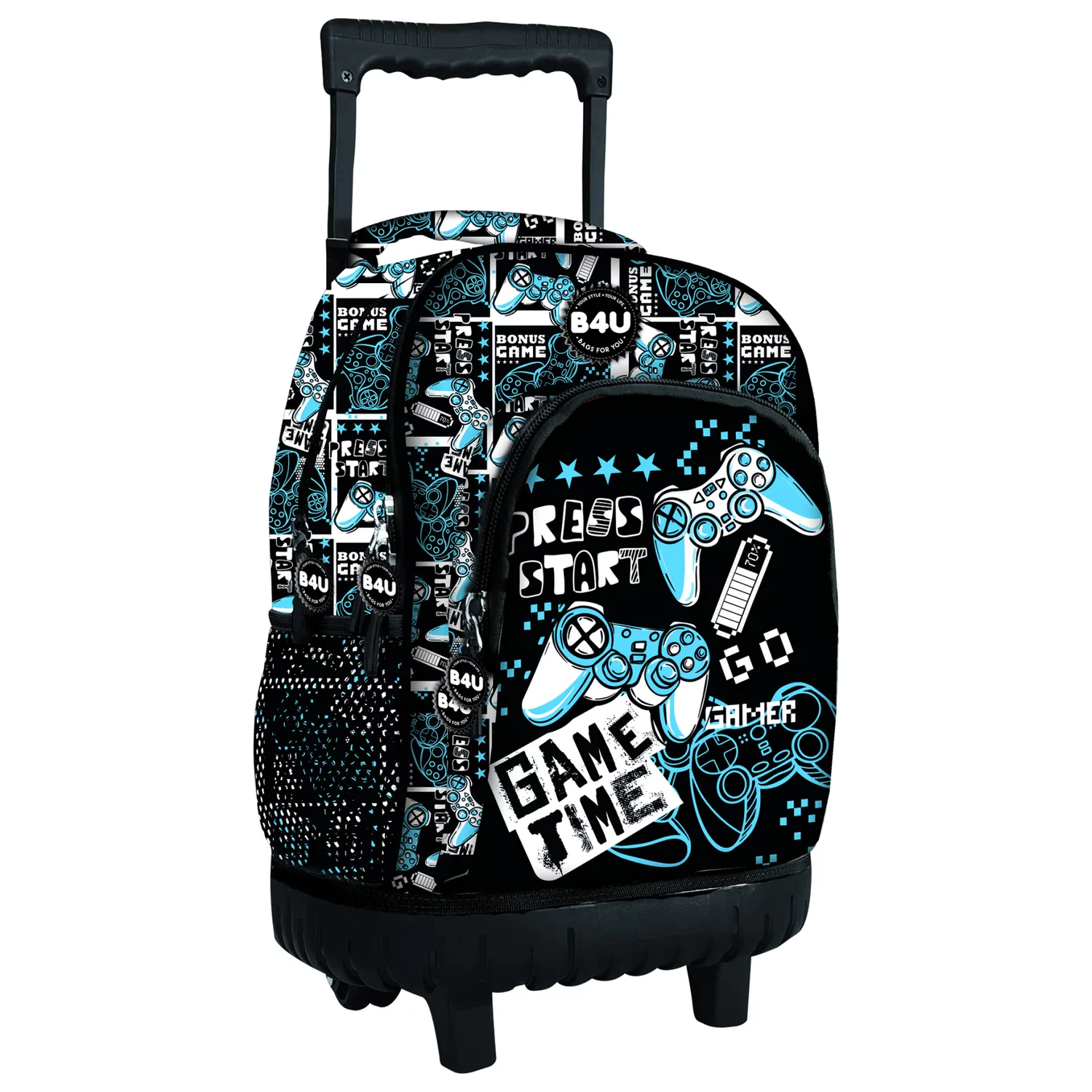 Gamer Press Start Premium Rolling School Bag, 44 cm product photo