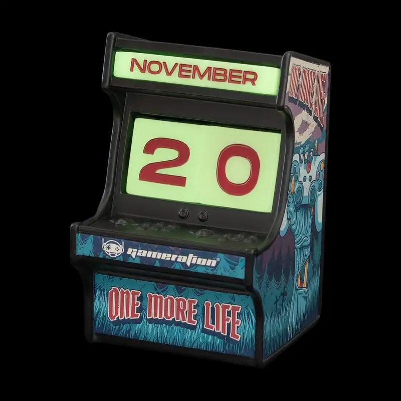 Gameration Arcade 3D perpetual calendar product photo