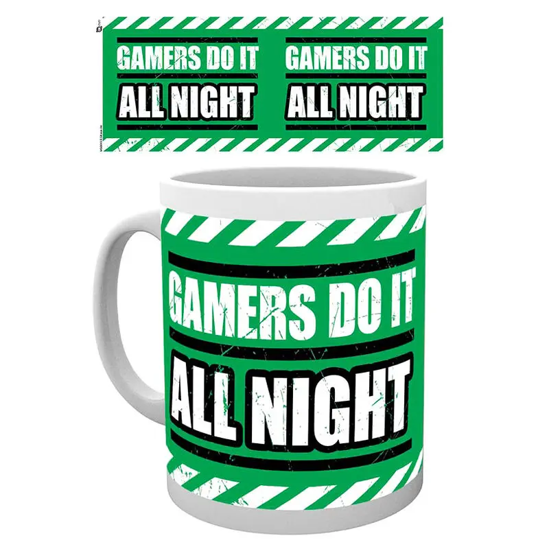 Gaming All Night Mug product photo