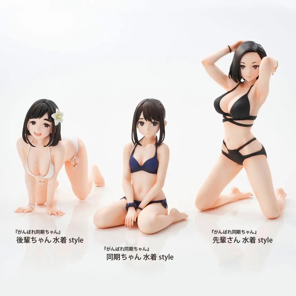 Ganbare Douki-chan PVC Statue Kouhai-chan Swimsuit Style 15 cm termékfotó