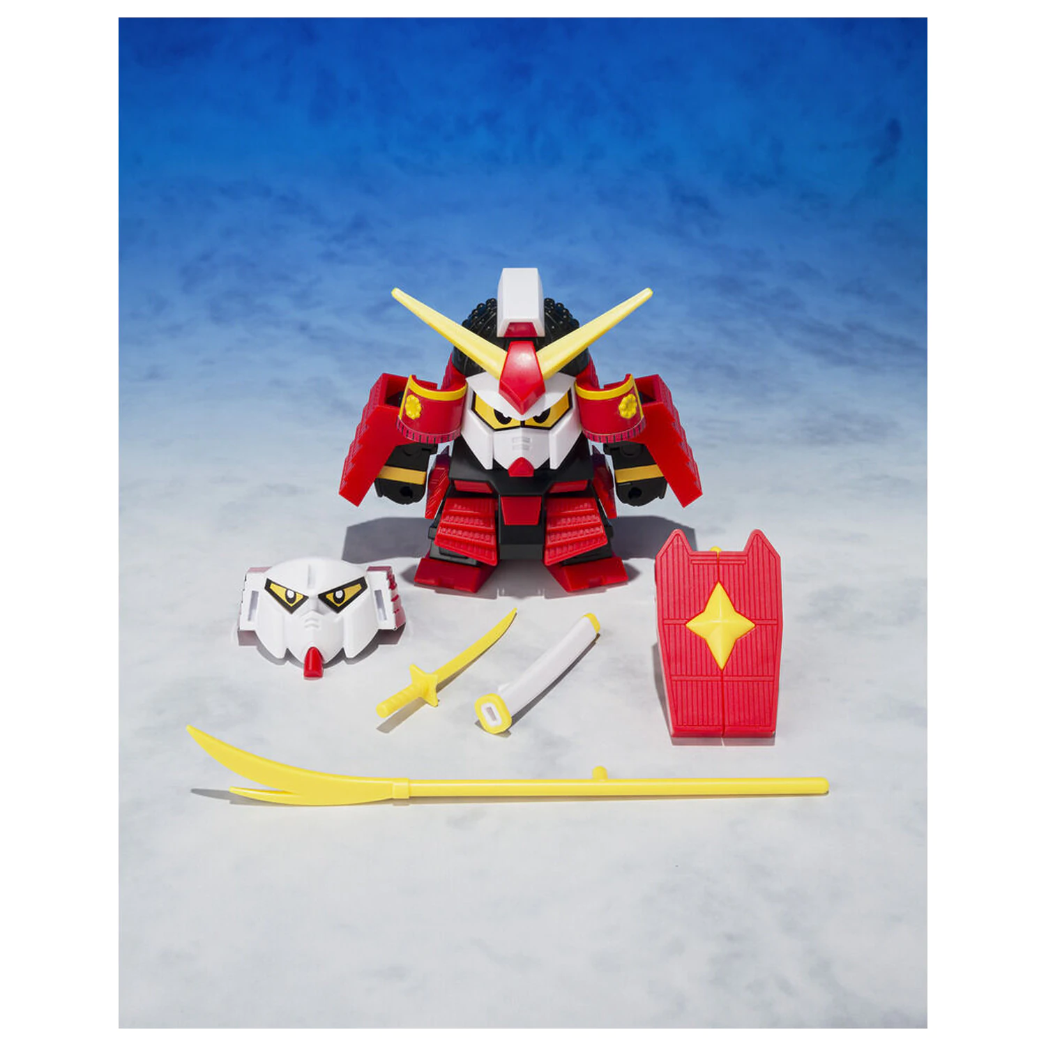 Ganso SD Gundam World Musha Gundam figure 8cm product photo