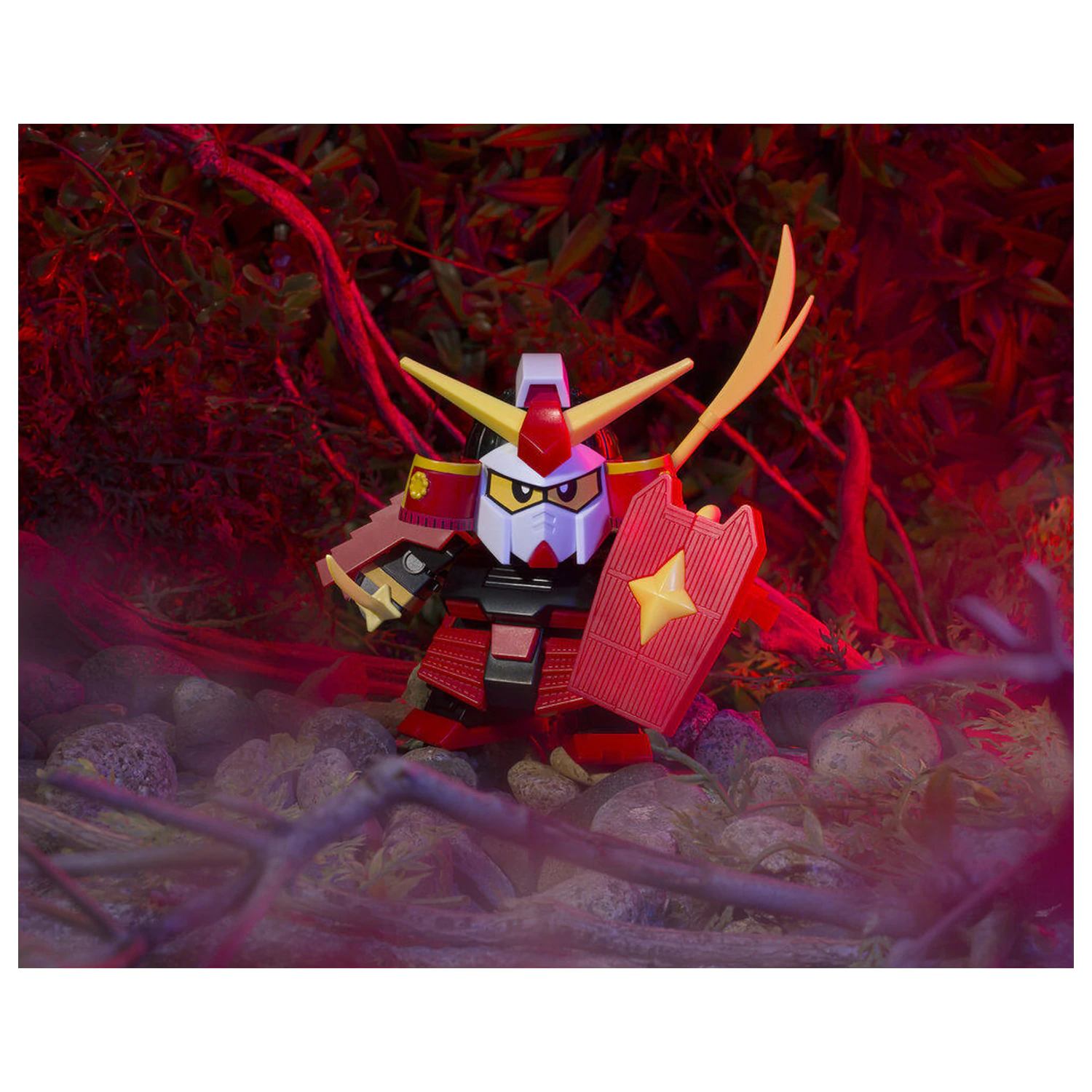 Ganso SD Gundam World Musha Gundam figure 8cm product photo
