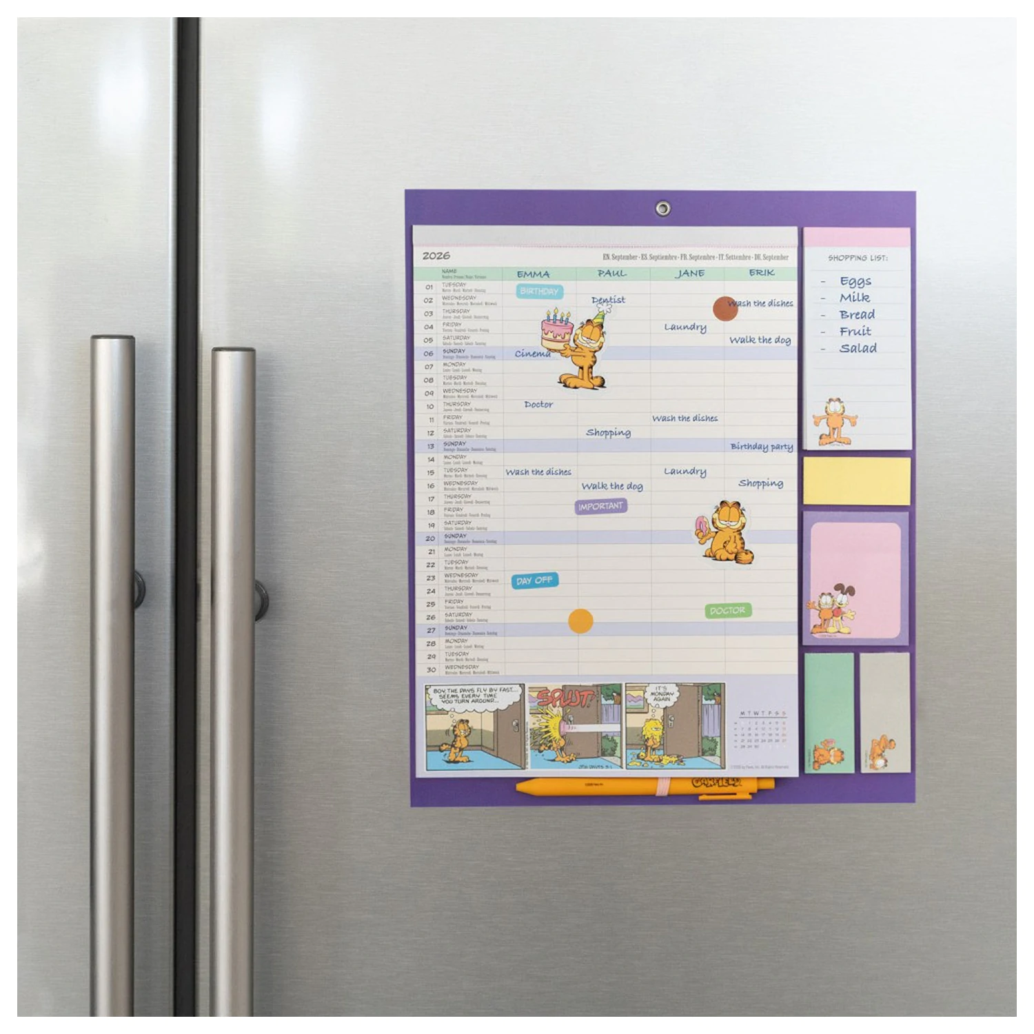 Garfield Magnetic Planner 2026/27 30 x 35 cm product photo