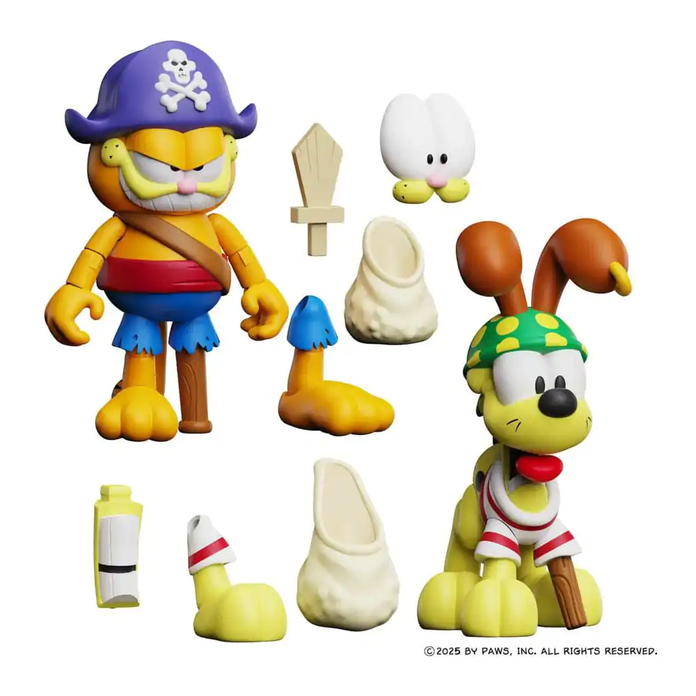Garfield Action Figures 2 Pack Pirate Garfield and Pirate Odie product photo