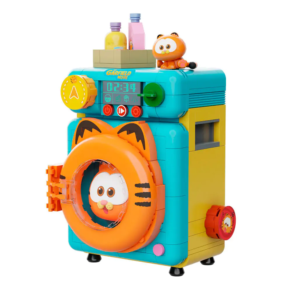 Garfield the Movie Fantastic Machines Washing Machine Construction Kit 284pcs product photo