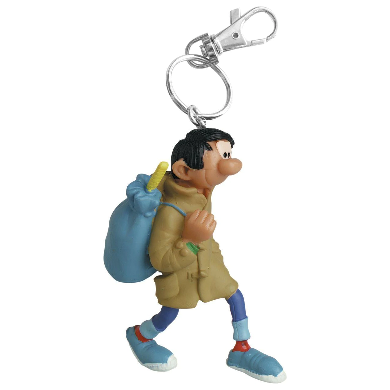 Gaston Lagaffe Duffle Coat Keychain 6cm product photo