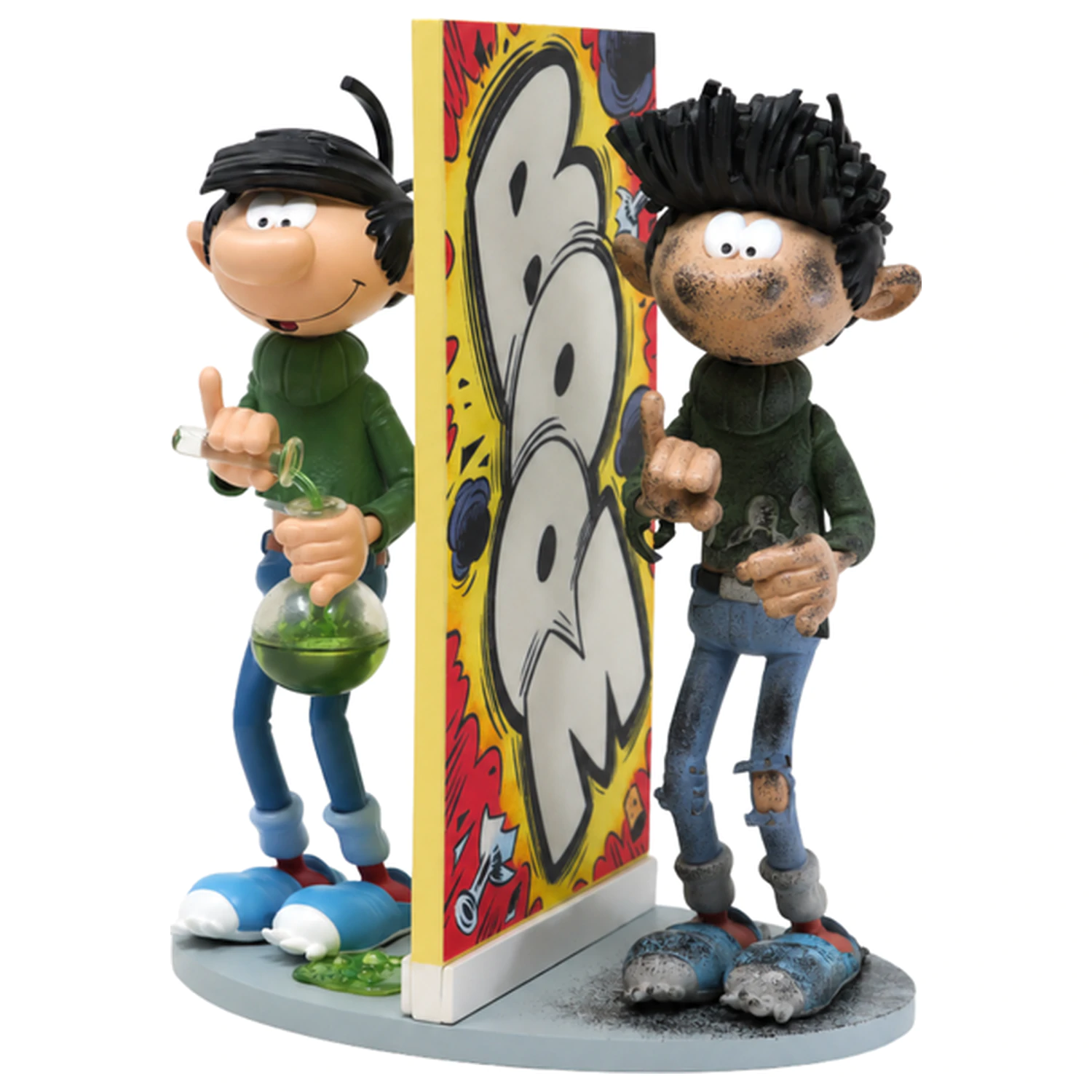 Gaston Lagaffe Figurine Resine Gaston "Explosion" 18cm product photo