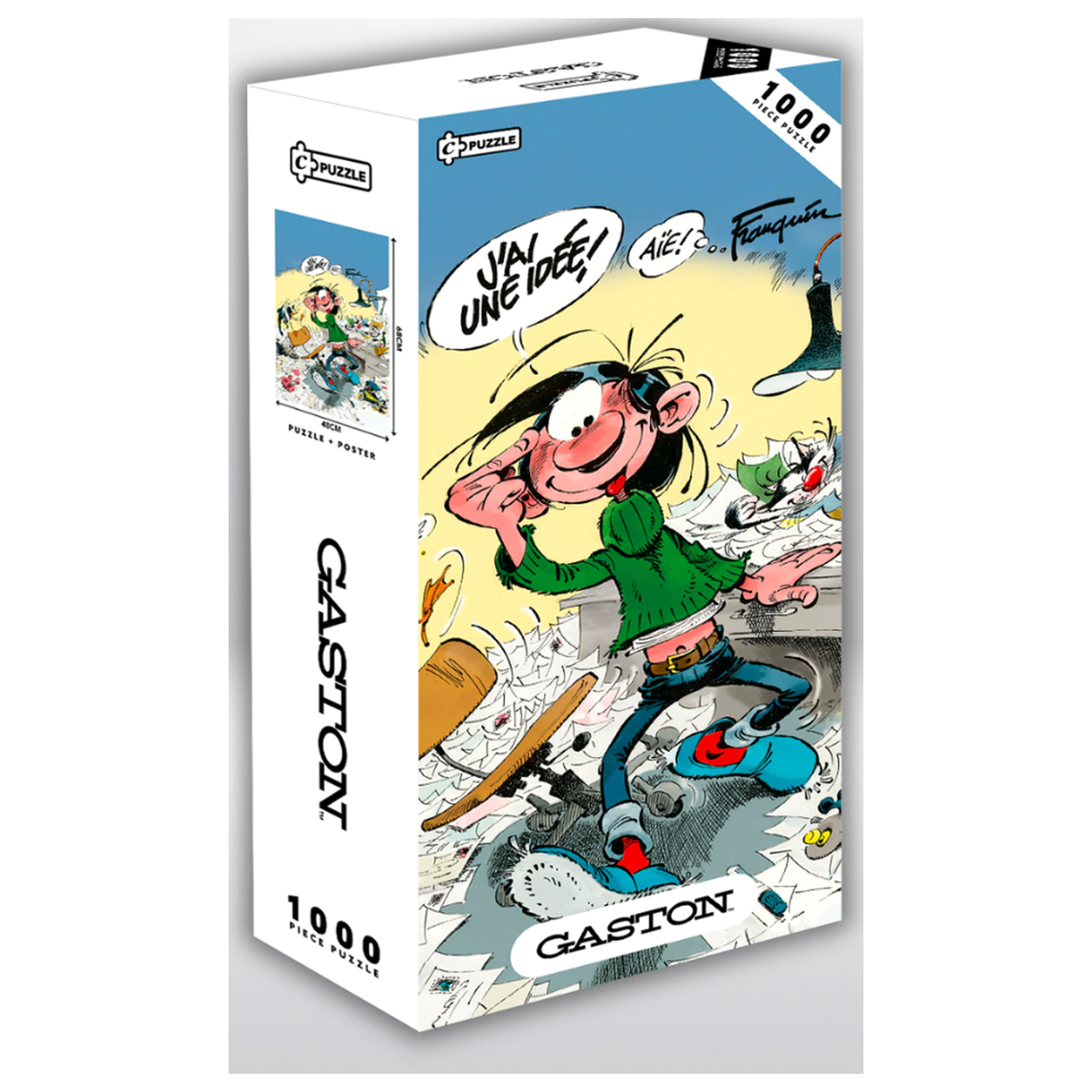 Gaston Lagaffe - J'ai une idée Poster + Puzzle 1000pcs product photo