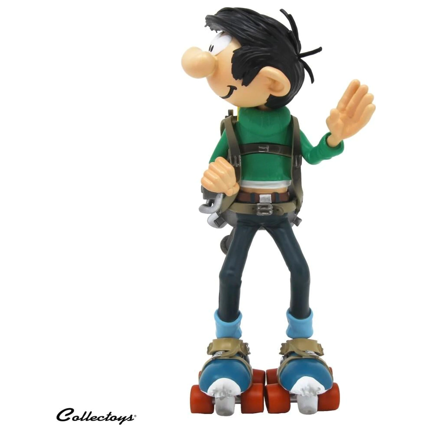 Gaston Lagaffe Motor on roller skates Statue 18cm product photo