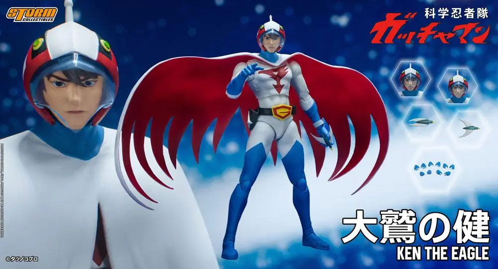 Gatchaman Action Figure 1/12 Ken the Eagle 18 cm product photo