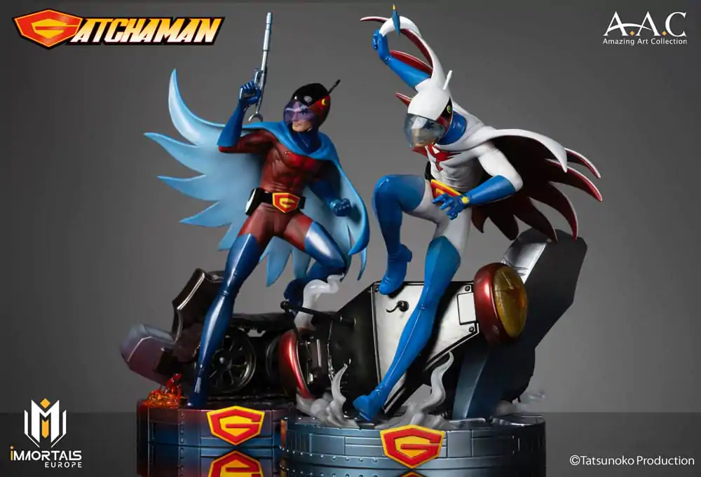 Gatchaman Amazing Art Collection Statue Ken the Eagle, The Leader of the Science Ninja Team 34 cm termékfotó