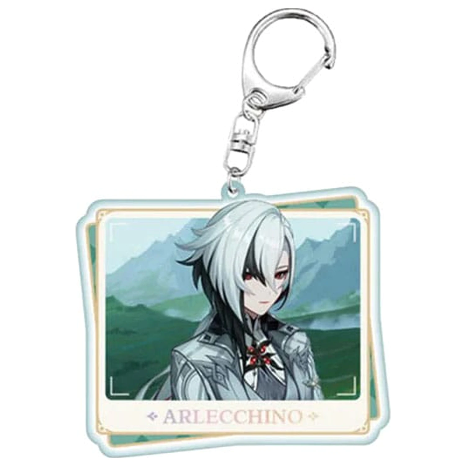 Genshin Impact Acrylic Keychain Arlecchino 7 cm      product photo