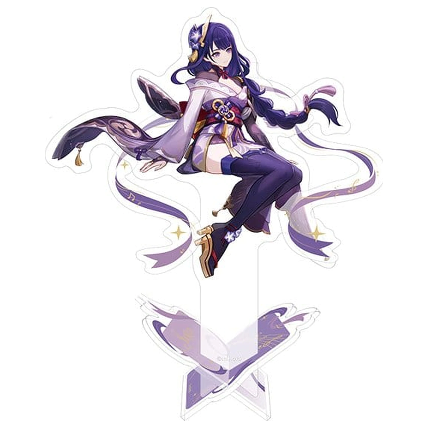 Genshin Impact Anniversary Celebration Series Acrylic Standee Raiden Shogun 6th Anniversary 13 cm product photo