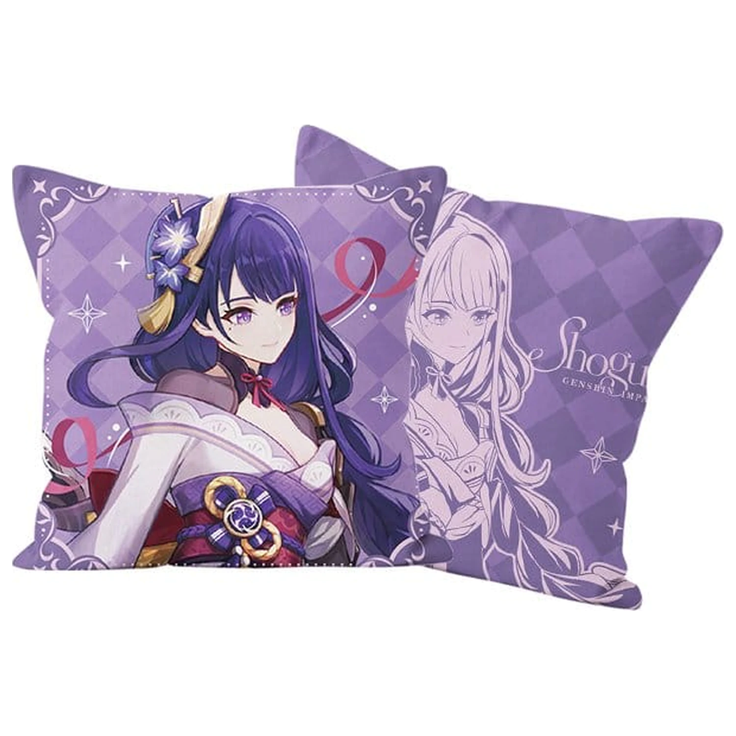 Genshin Impact Anniversary Celebration Series Pillow Case Raiden Shogun 6th Anniversary 45 x 45 cm product photo