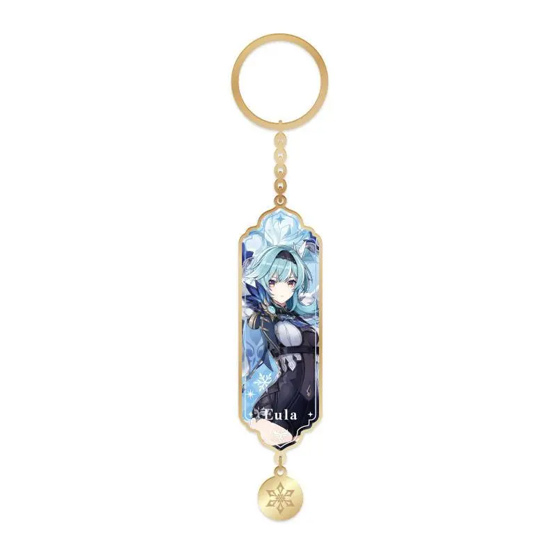 Genshin Impact Character Drawing Card Metal Keychain Eula product photo