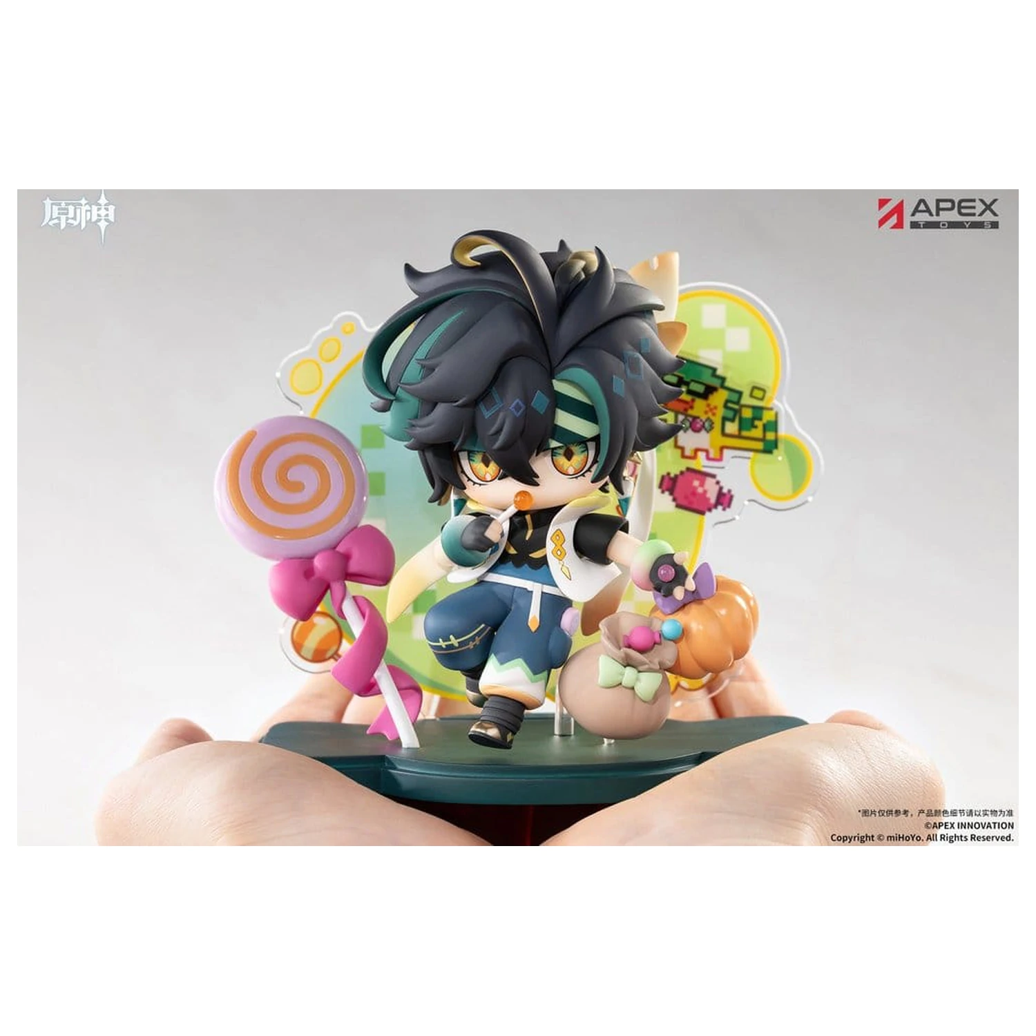 Genshin Impact Chibi Chara PVC Figure You Ye Qi Xiang Series Kinich 11 cm product photo