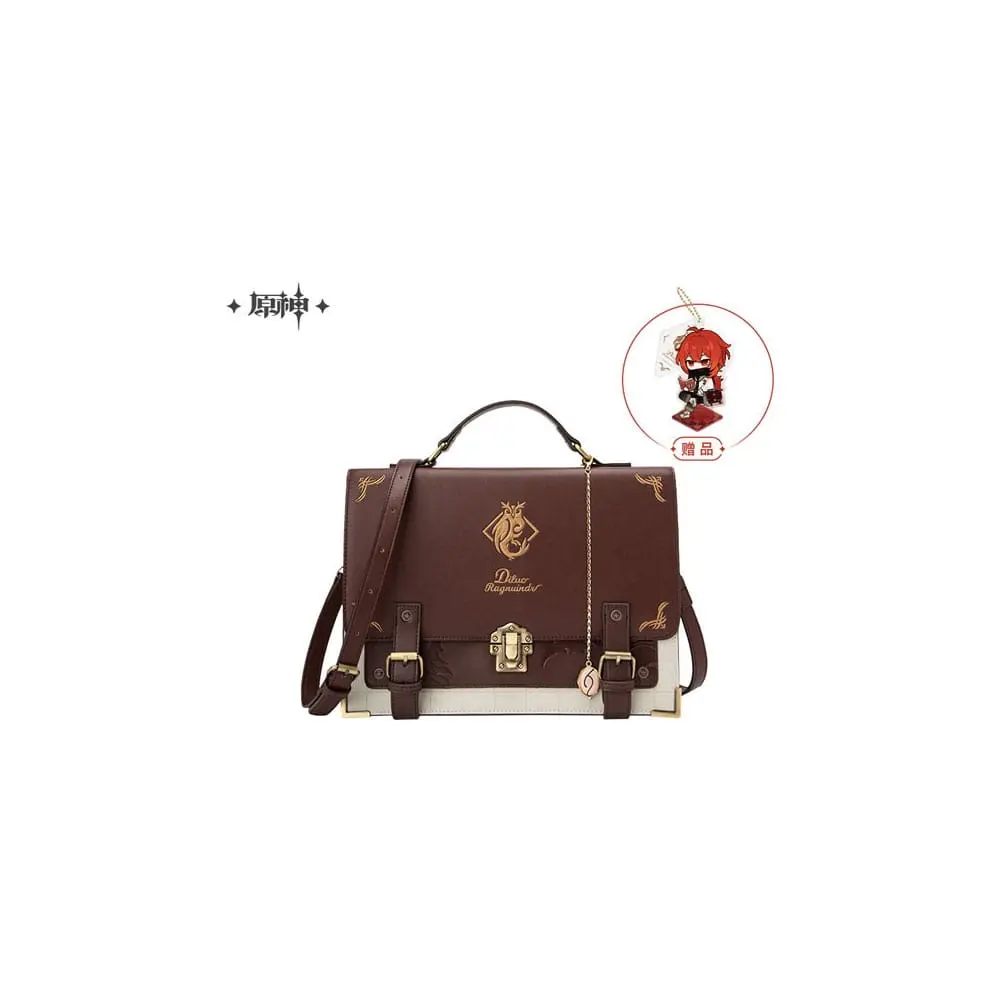 Genshin Impact PU Leather Messenger Bag Diluc product photo