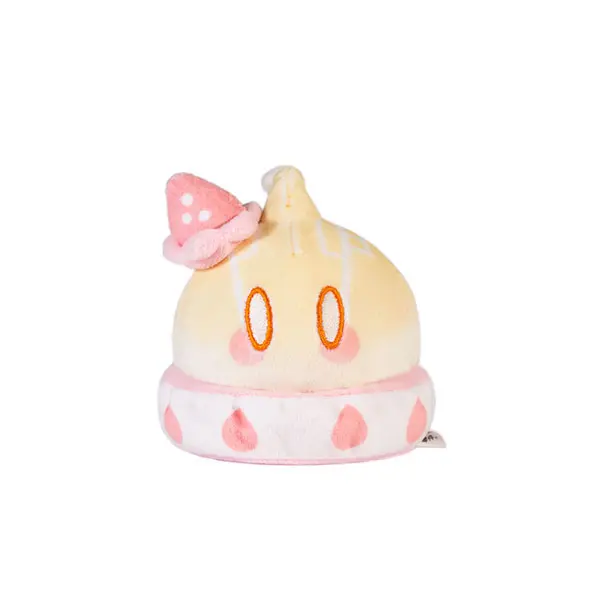 Genshin Impact Slime Sweets Party Series Plush Figure Mutant Electro Slime Strawberry Cake Style 7cm product photo