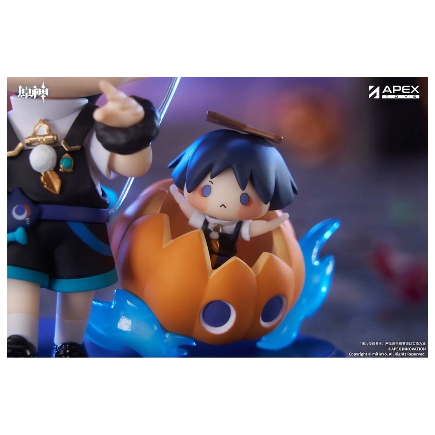 Genshin Impact You Ye Qi Xiang Series Chibi Chara PVC Statue Wanderer 10 cm     product photo