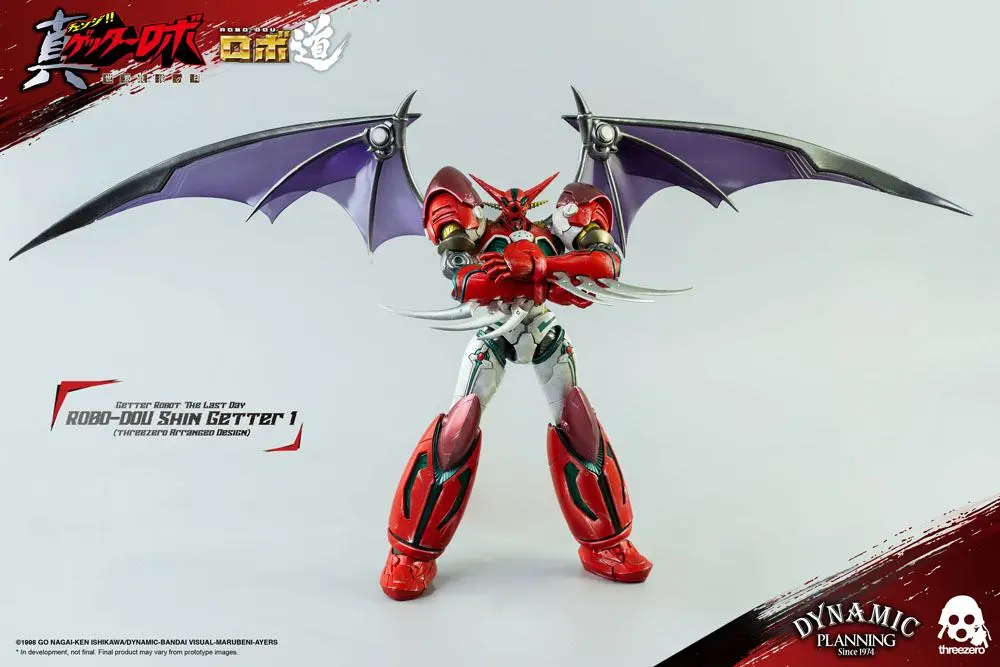 Getter Robot: The Last Day Robo-Dou Action Figure Shin Getter 1 Anime Color Version 23 cm product photo