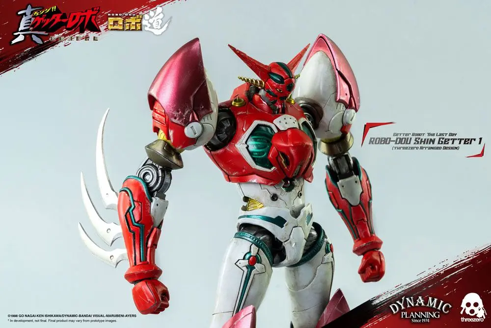 Getter Robot: The Last Day Robo-Dou Action Figure Shin Getter 1 Anime Color Version 23 cm product photo