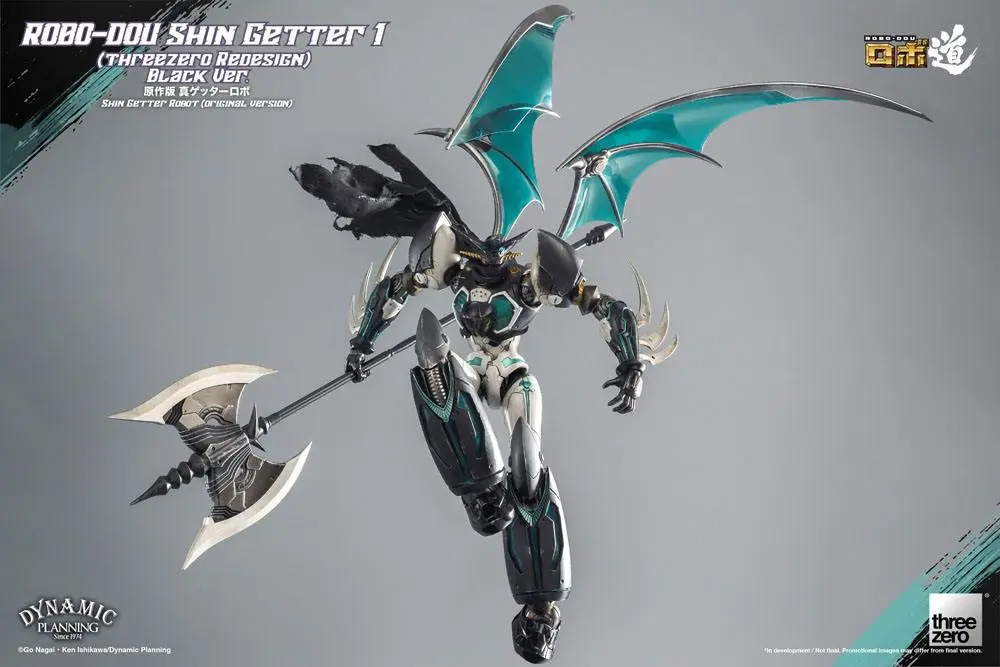 Getter Robot: The Last Day Robo-Dou Action Figure Shin Getter 1 Black Ver. 23 cm product photo
