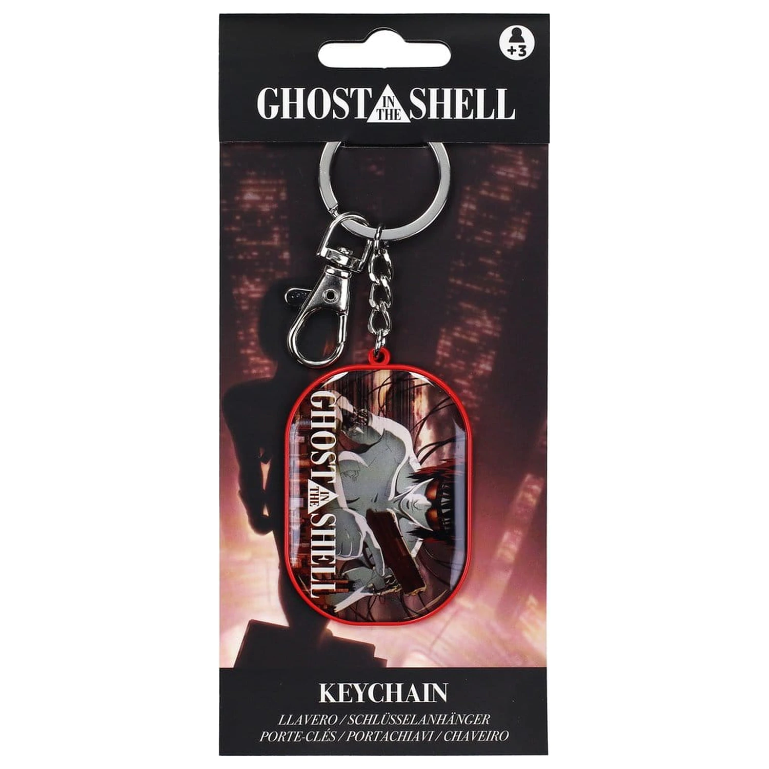 Ghost in the Shell  Armed Motoko metal keychain product photo