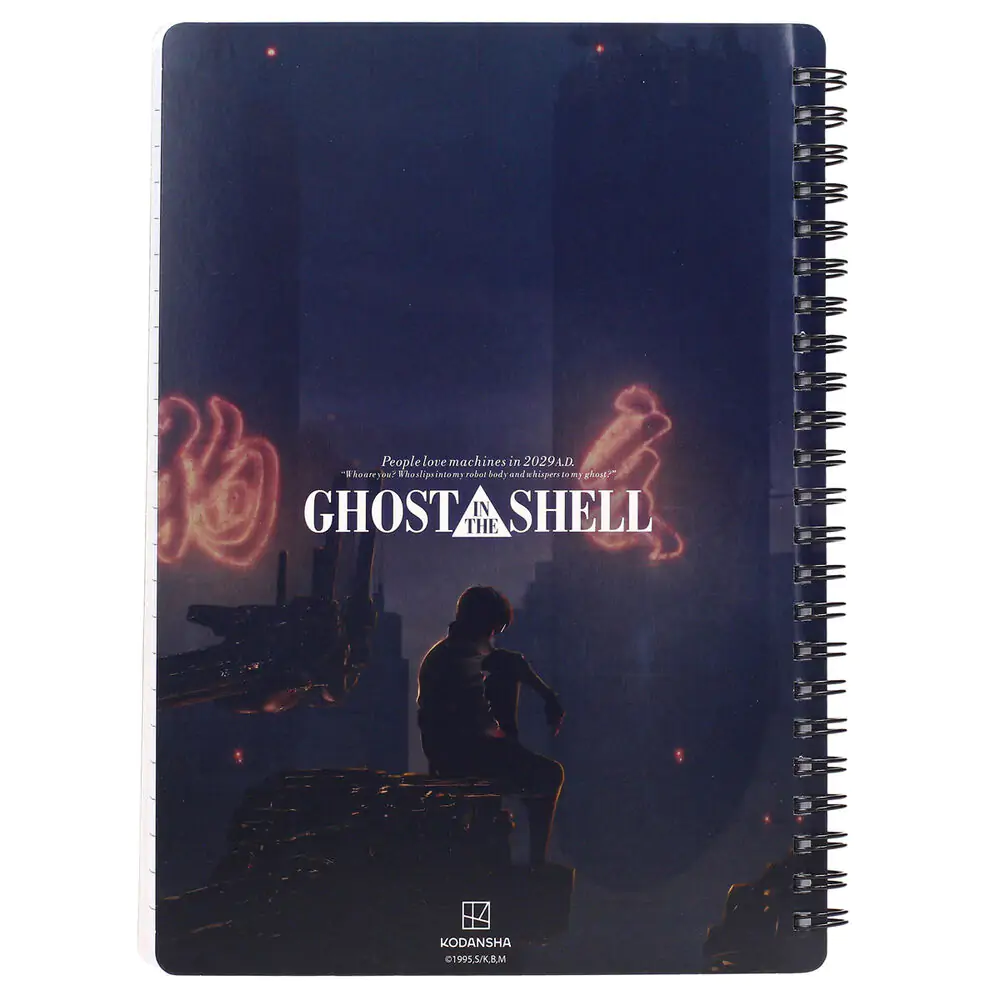 Ghost in the Shell Notebook with 3D-Effect Motoko Kusanagi Art termékfotó