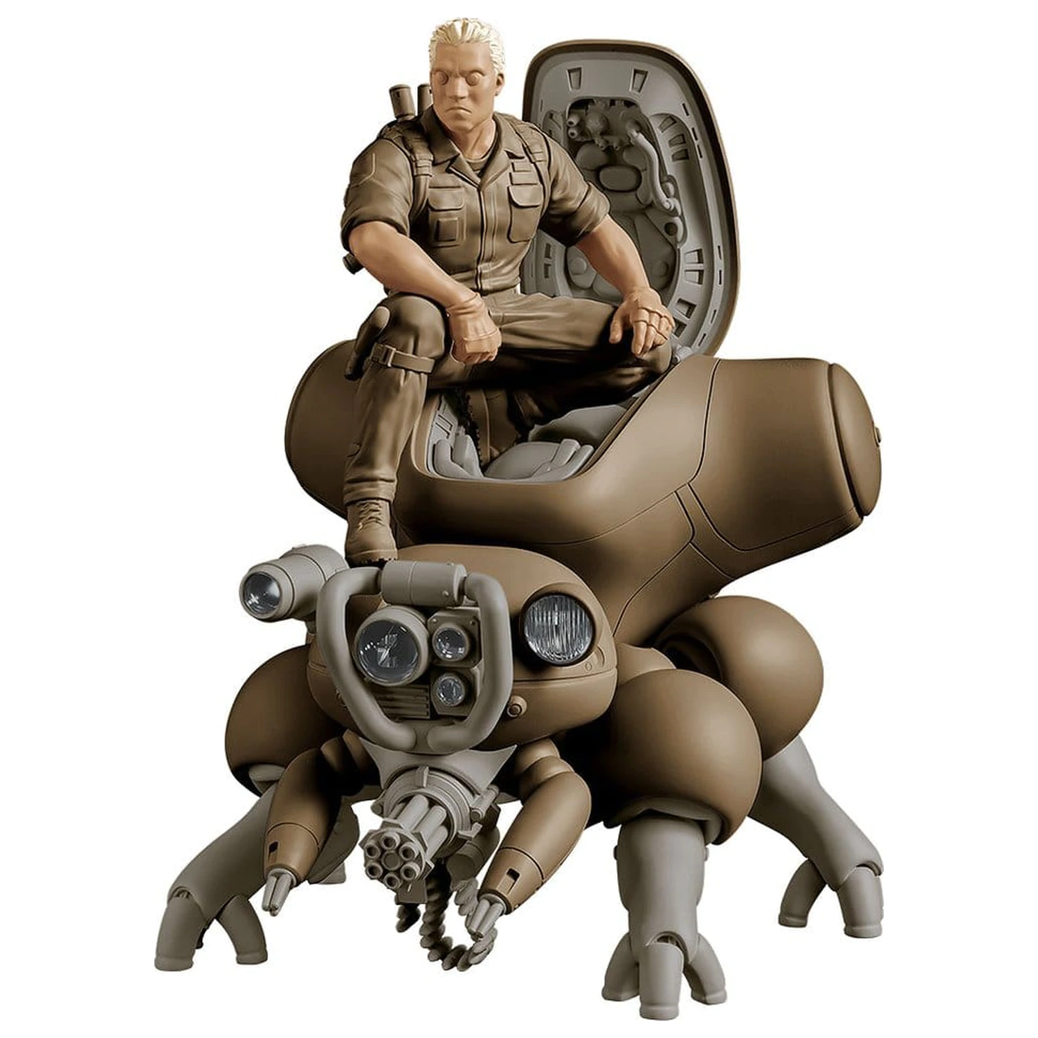 Ghost in the Shell PLAMAX minimum factory Plastic Model Kit Batou with Fuchikoma 8 cm product photo