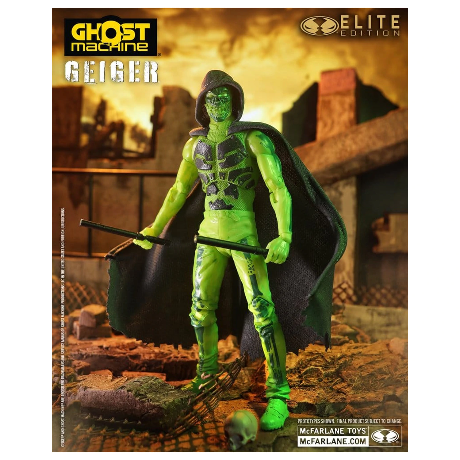Ghost Machine McFarlane Elite Edition Deluxe Action Figure Geiger 18 cm product photo