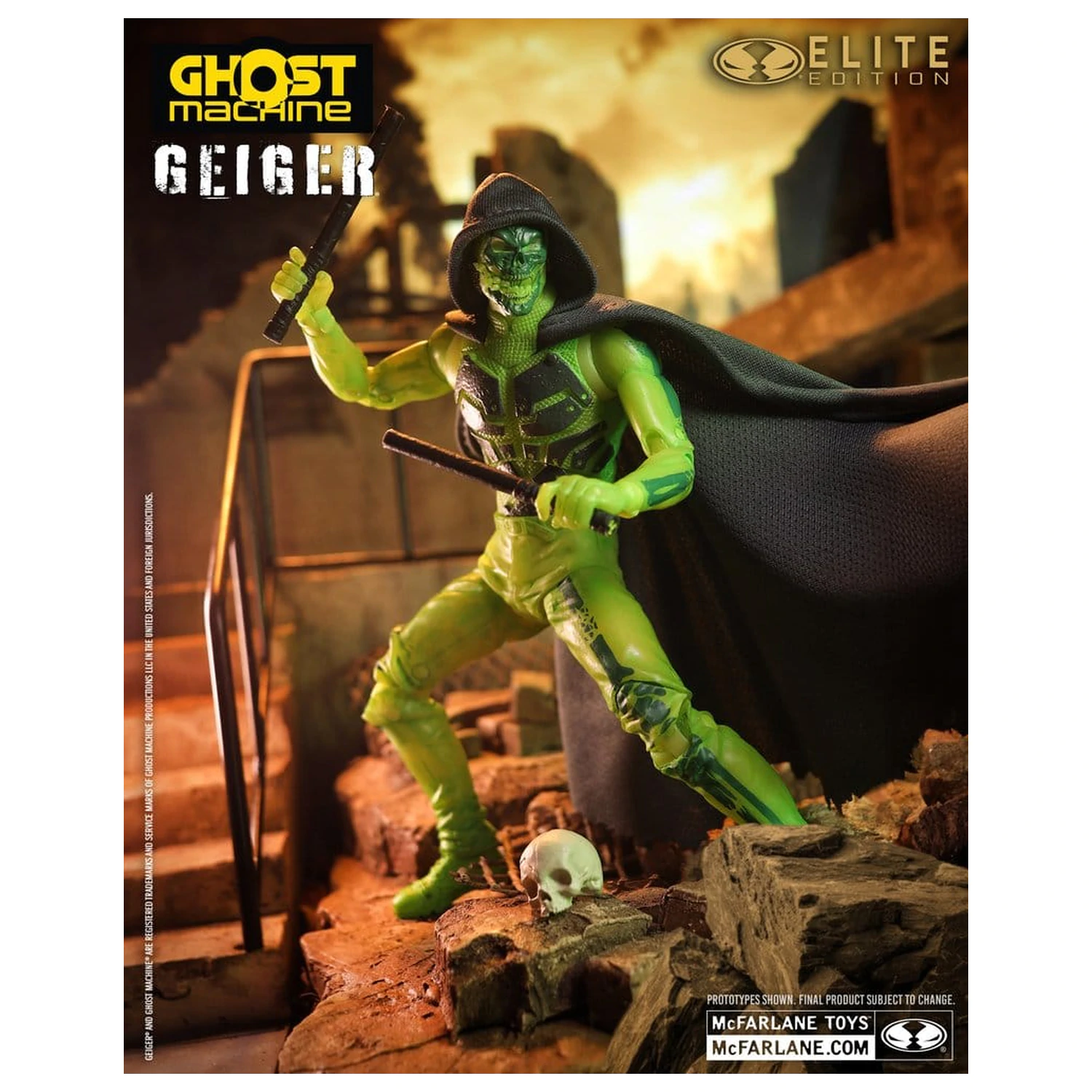 Ghost Machine McFarlane Elite Edition Deluxe Action Figure Geiger 18 cm product photo