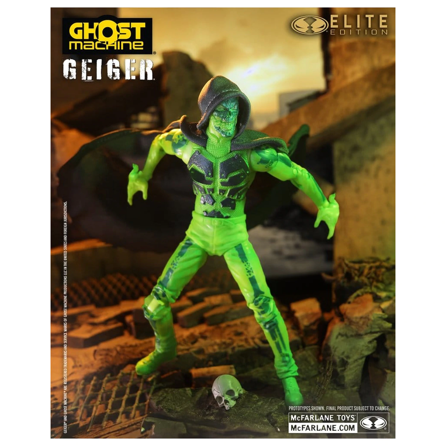 Ghost Machine McFarlane Elite Edition Deluxe Action Figure Geiger 18 cm product photo