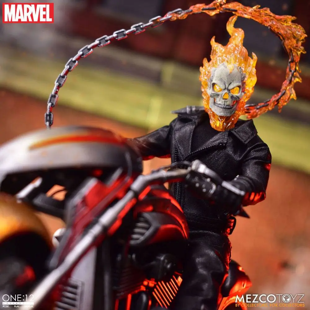 Ghost Rider Action Figure & Vehicle with Sound & Light Up 1/12 Ghost Rider & Hell Cycle termékfotó