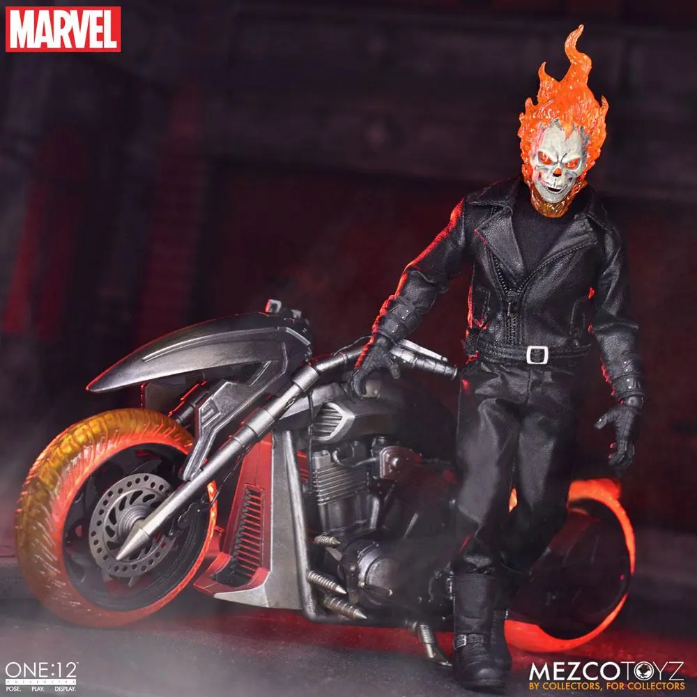 Ghost Rider Action Figure & Vehicle with Sound & Light Up 1/12 Ghost Rider & Hell Cycle termékfotó