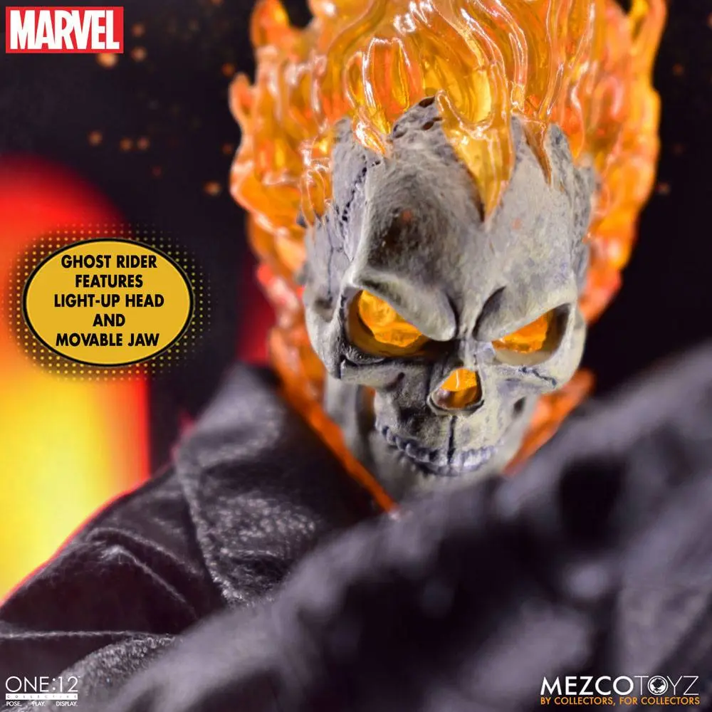 Ghost Rider Action Figure & Vehicle with Sound & Light Up 1/12 Ghost Rider & Hell Cycle termékfotó