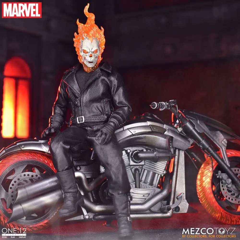 Ghost Rider Action Figure & Vehicle with Sound & Light Up 1/12 Ghost Rider & Hell Cycle termékfotó