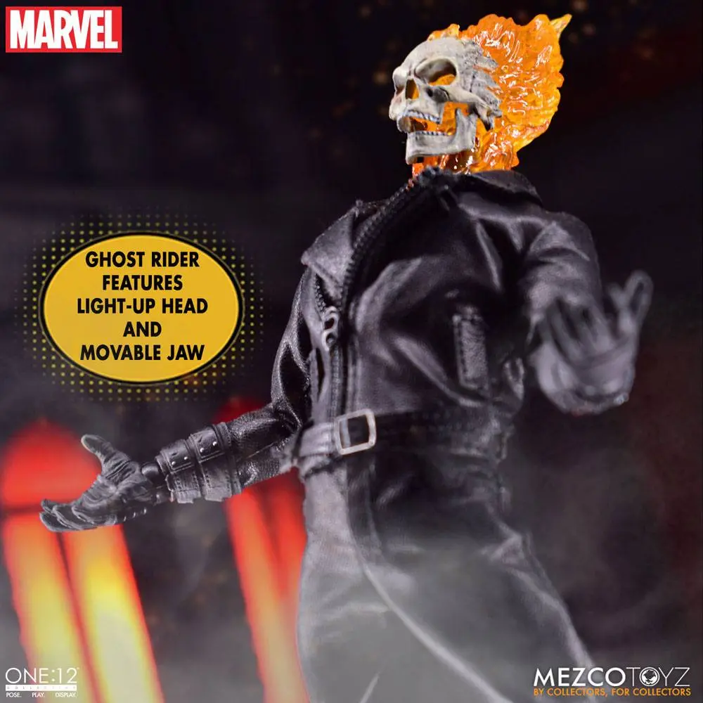 Ghost Rider Action Figure & Vehicle with Sound & Light Up 1/12 Ghost Rider & Hell Cycle termékfotó