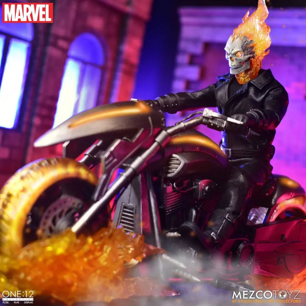 Ghost Rider Action Figure & Vehicle with Sound & Light Up 1/12 Ghost Rider & Hell Cycle termékfotó