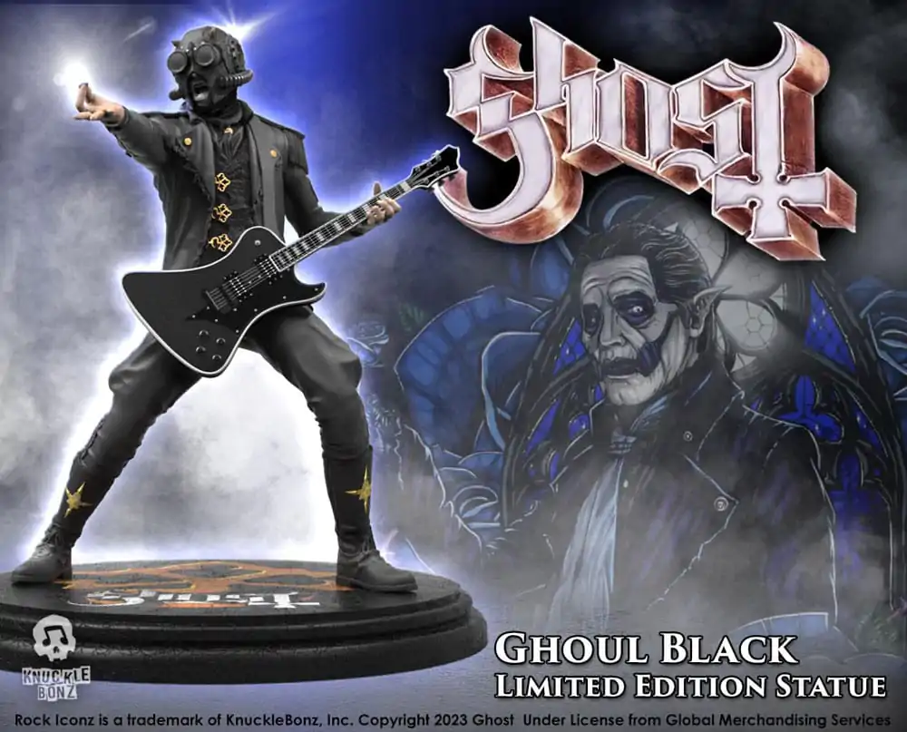 Ghost Rock Iconz Statue 1/9 Nameless Ghoul II (Black Guitar) 22 cm product photo