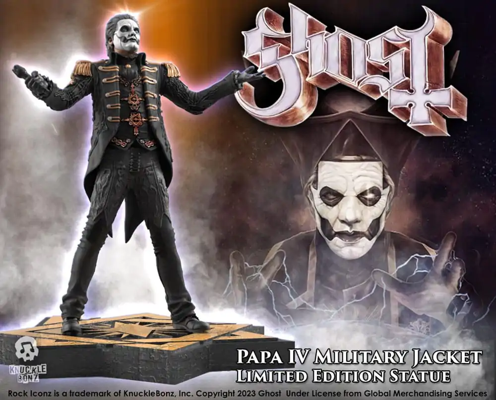 Ghost Rock Iconz Statue 1/9 Papa Emeritus IV (Military Jacket) 22 cm product photo