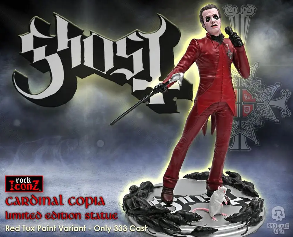 Ghost Rock Iconz Statue Cardinal Copia Red Tuxedo (Variant) 22 cm product photo