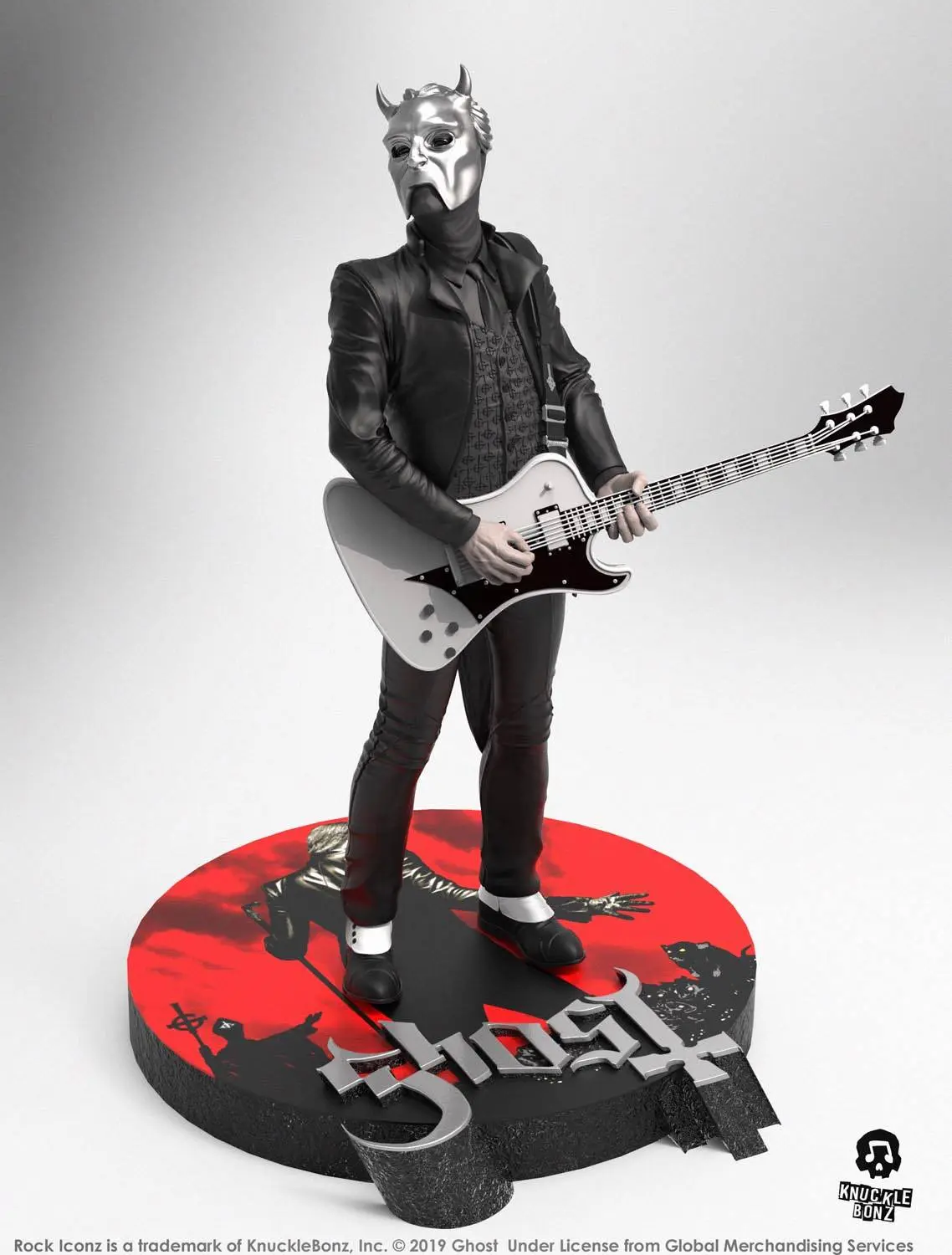 Ghost Rock Iconz Statue Nameless Ghoul (White Guitar) Limited Edition 22 cm product photo